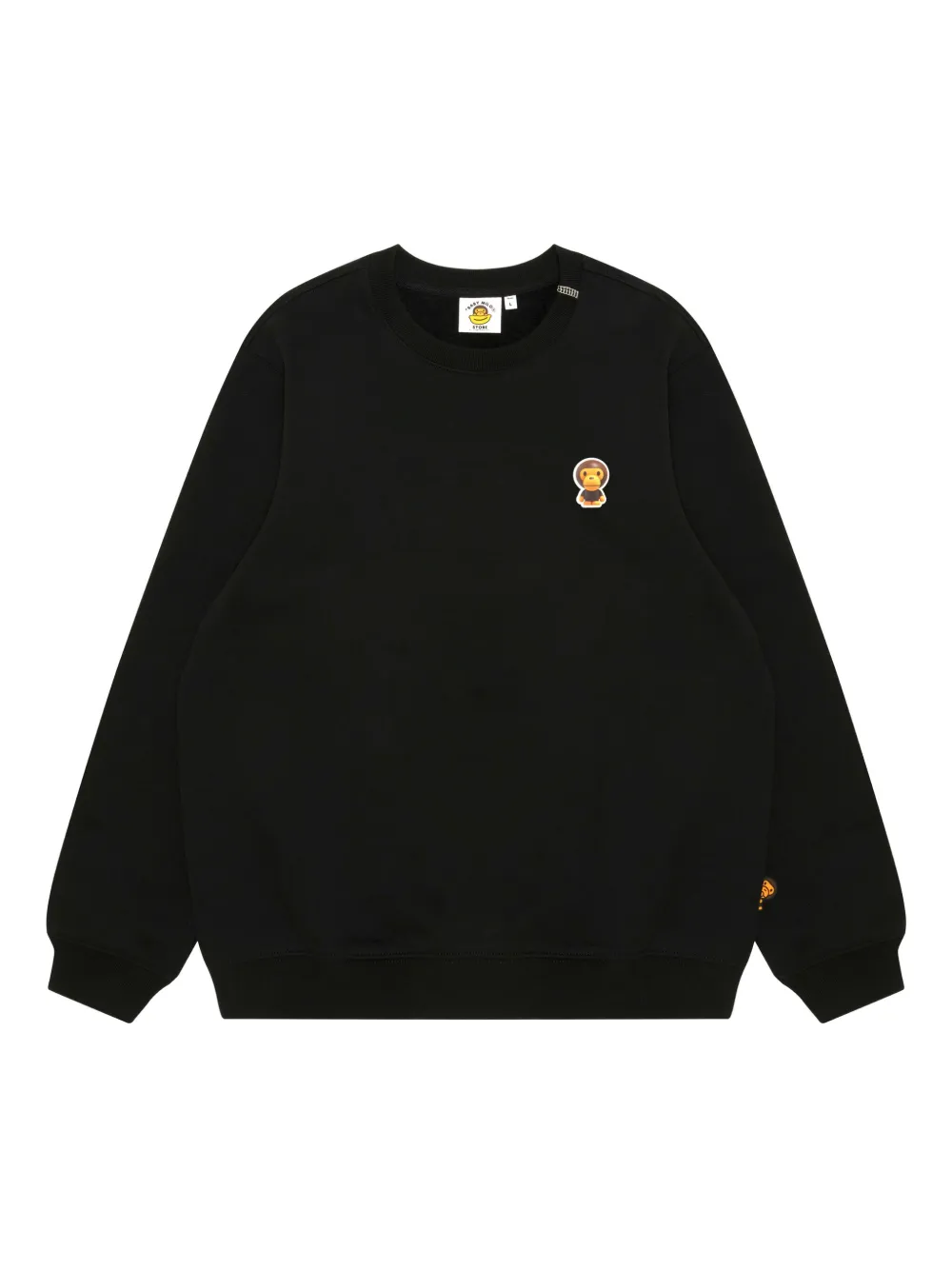 *BABY MILO® STORE BY *A BATHING APE® crew-neck graphic-print sweatshirt | Black | Image 1