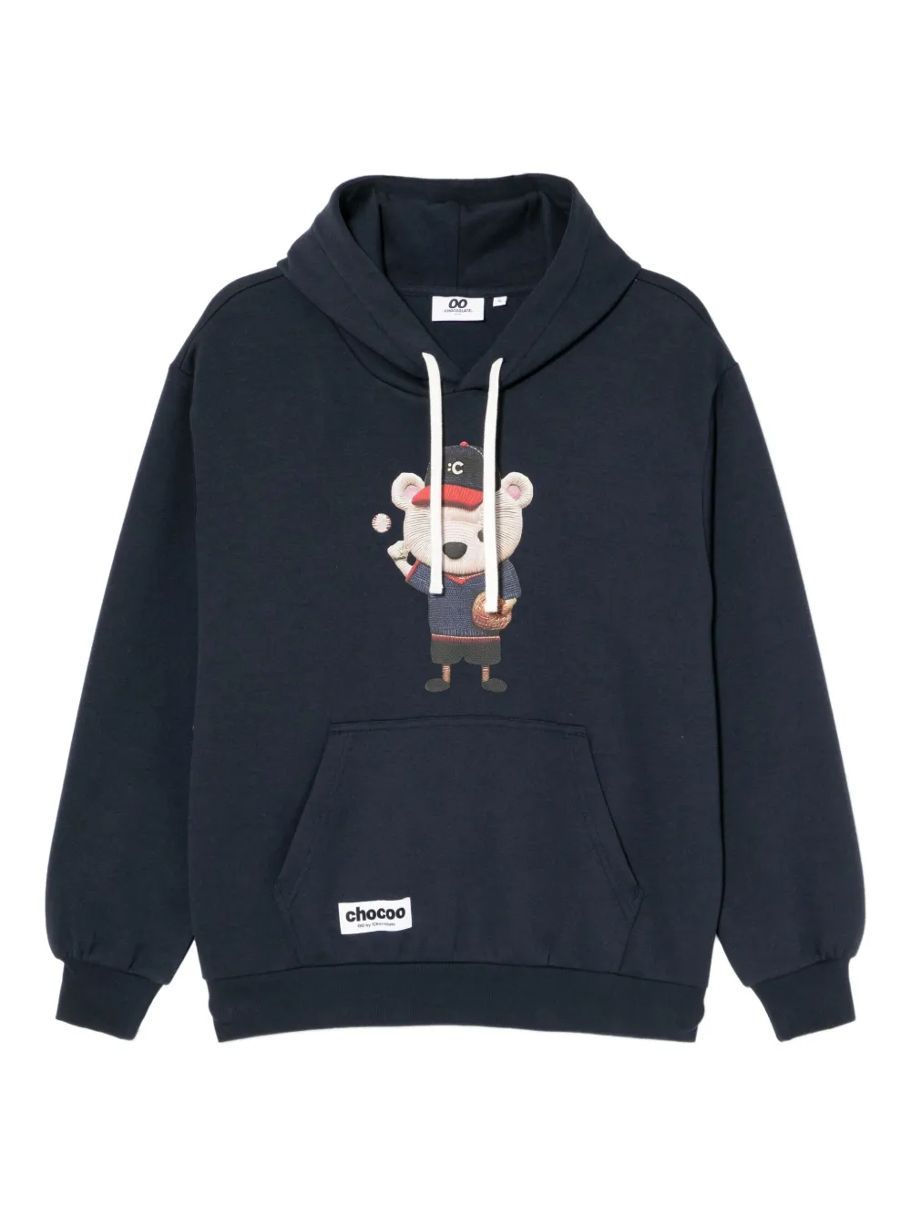 CHOCOOLATE hoodie con oso estampado | azul | Image 1