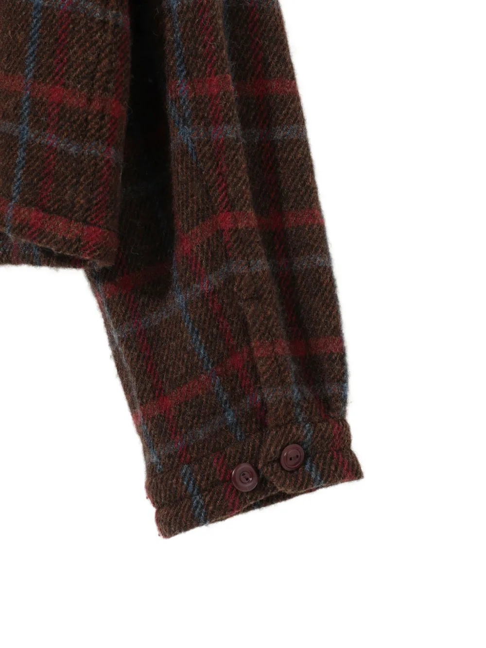 Undercover Geruit jack met rits Bruin