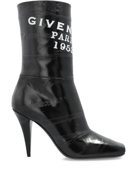 Givenchy logo-print leather boots 