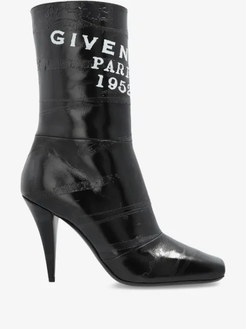 Givenchy logo-print leather boots