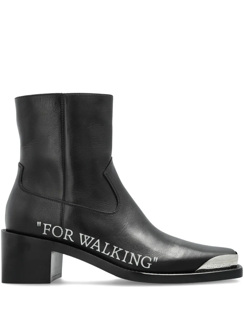 Off-white For Walking Ankle Boots In Black