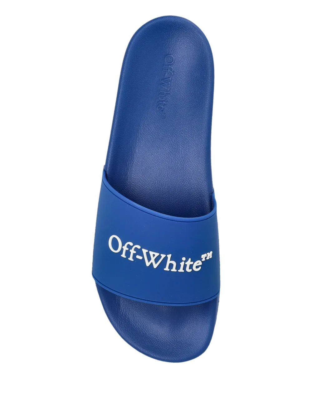 Off-white Logo-debossed Slides In Blue