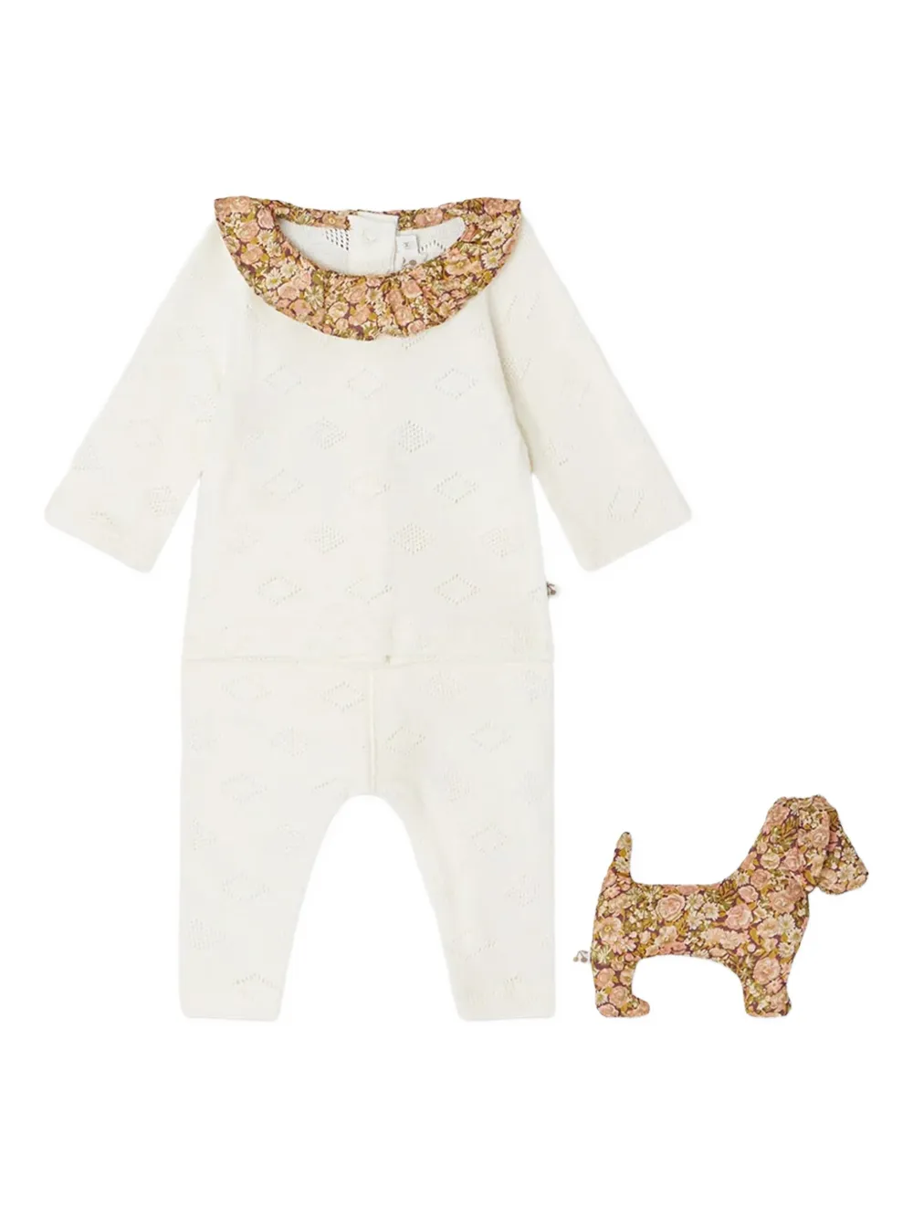 Bonpoint floral-print trousers set | White | Image 1