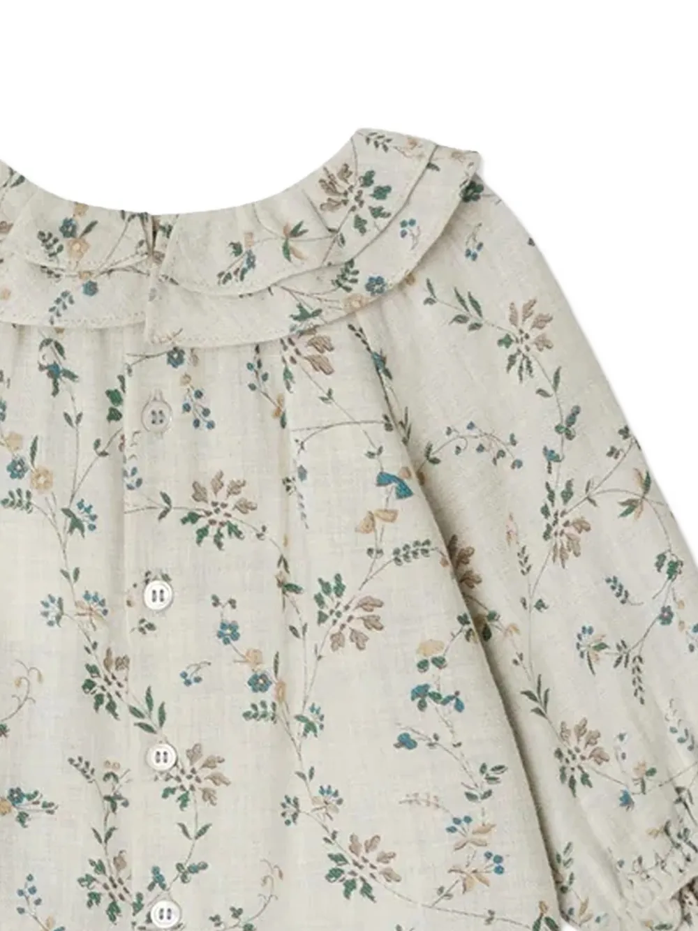 Bonpoint Floral-print Blouse In Gray