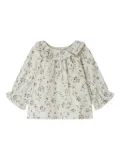 Bonpoint floral-print blouse - Grey