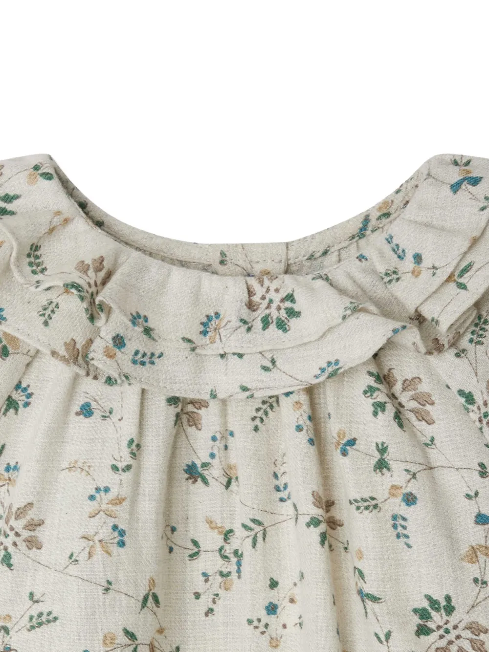 Bonpoint Floral-print Blouse In Gray