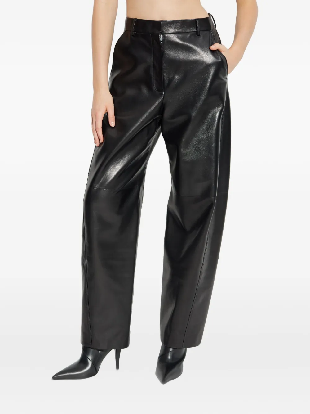  Givenchy Pantalones De Piel - Azul 