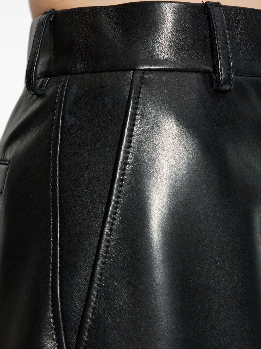 Givenchy Leren broek Blauw