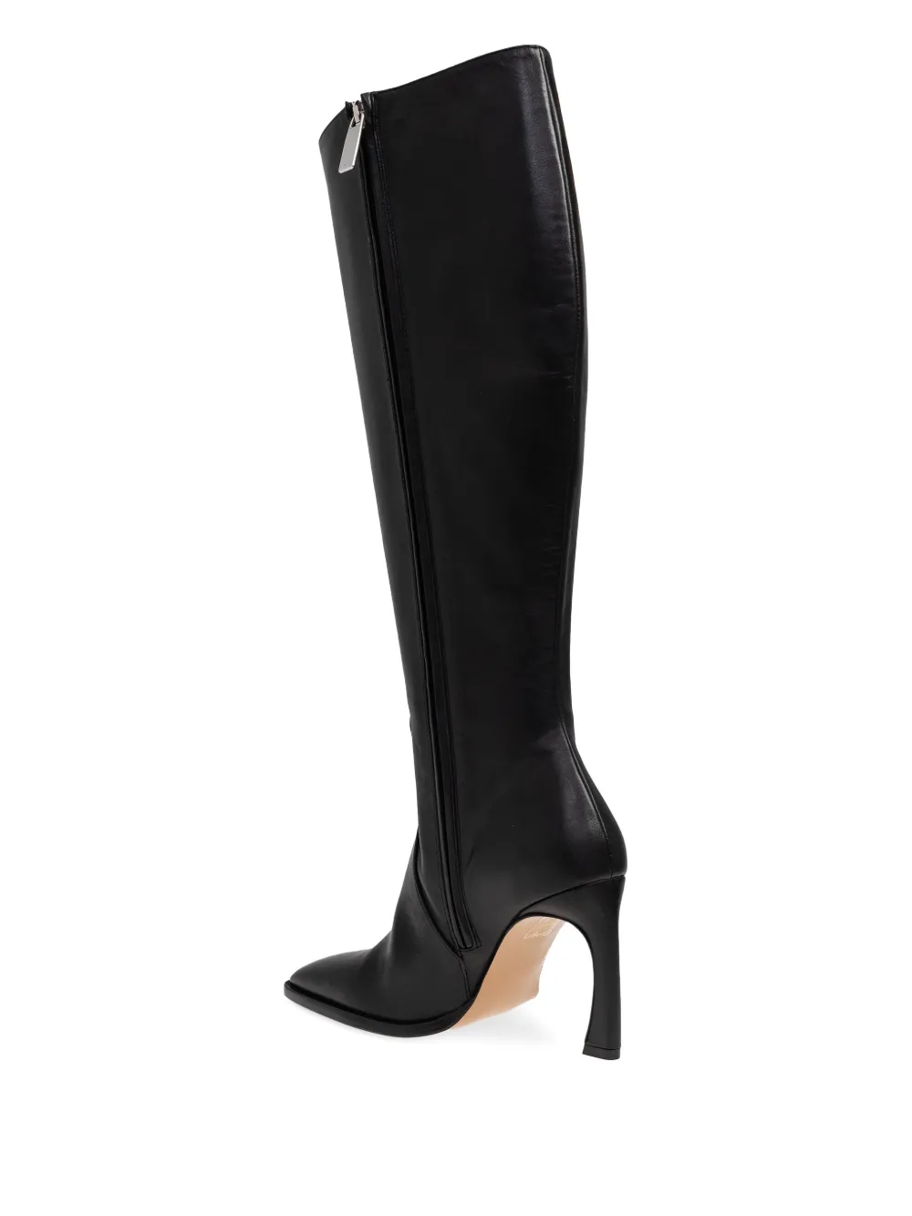 Off-White embossed heeled boots Zwart