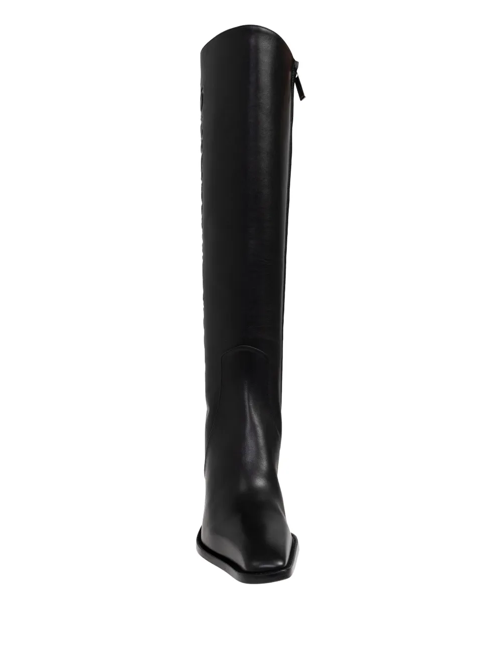 Off-White embossed heeled boots Zwart