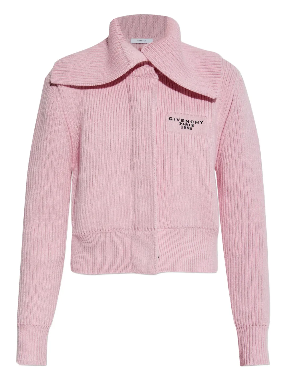 Givenchy Ribbed-knit Cardigan In Pink
