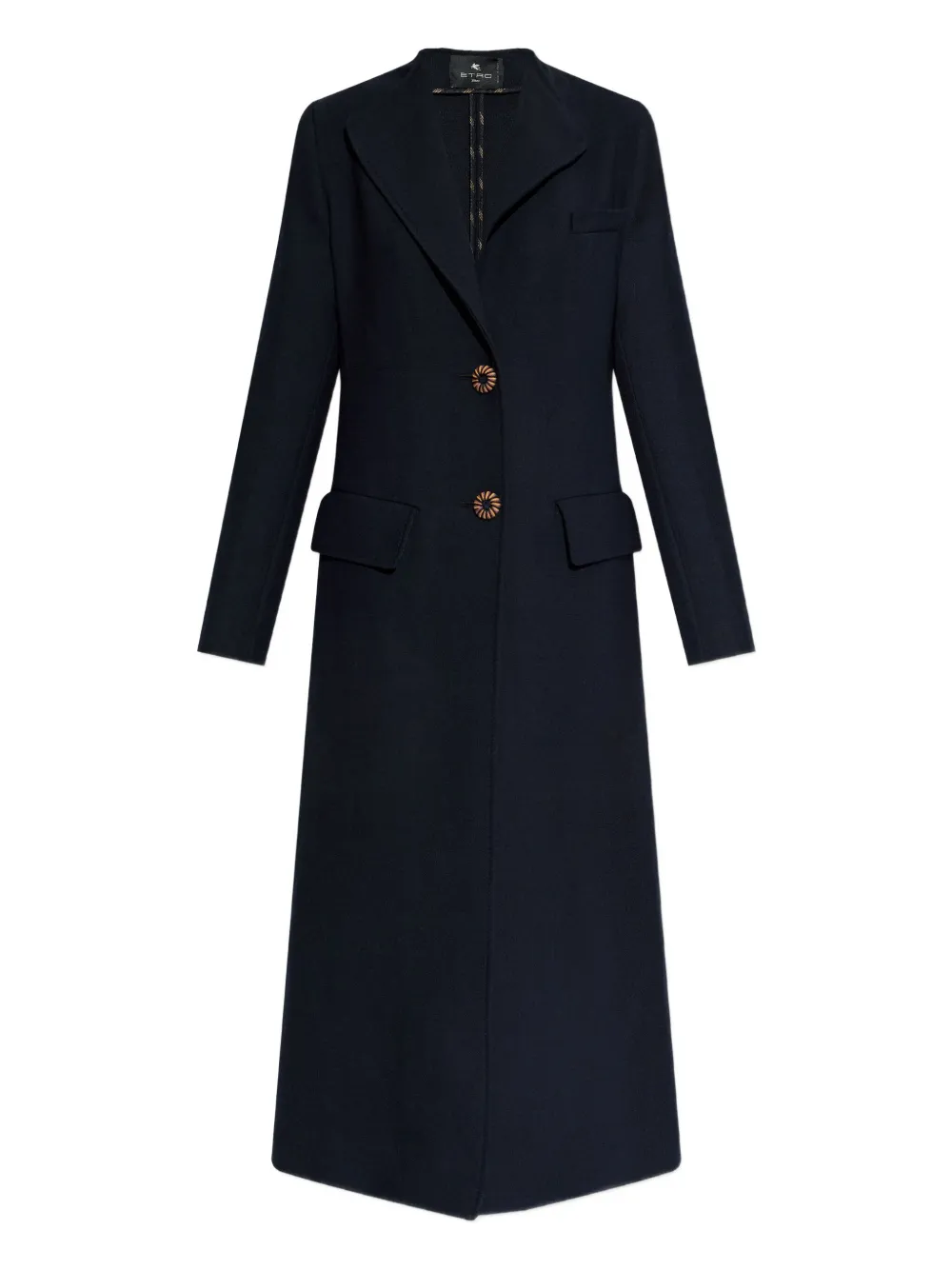 ETRO embroidered-button coat | Black | Image 1