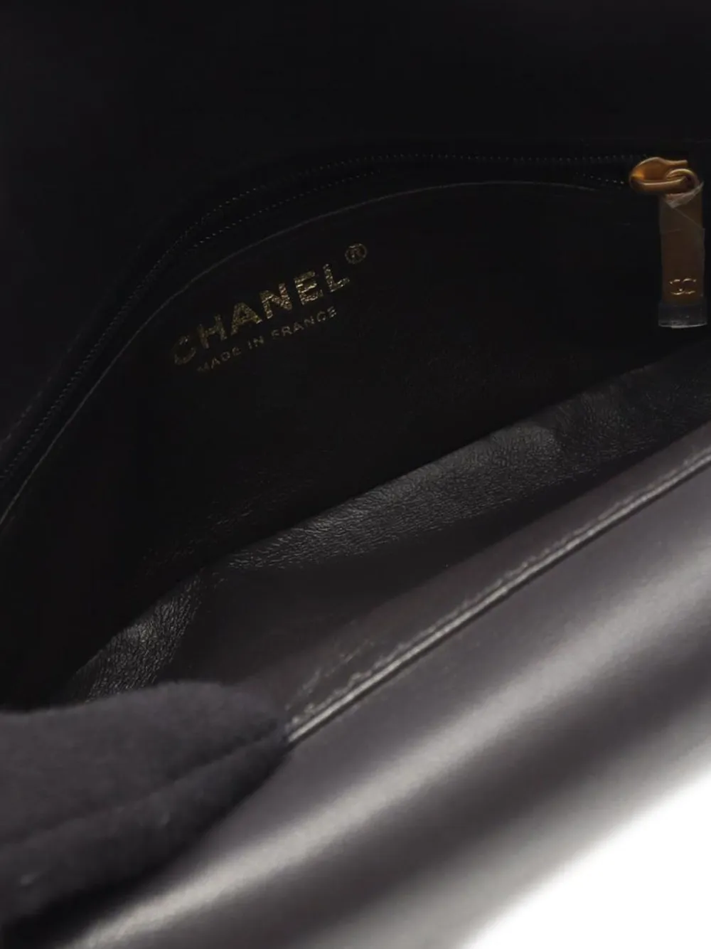 Pre-owned Chanel 2019 Small Quilted Tweed Cc Chic Double Flap Shoulder Bag In Gray