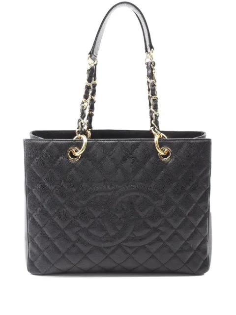 CHANEL Pre-Owned 2012-2013 Caviar Grand Shopping tote bag