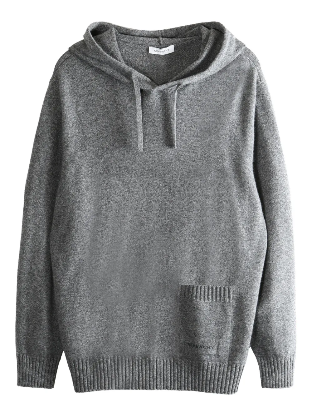 Givenchy fine-knit hoodie | Grey | Image 1