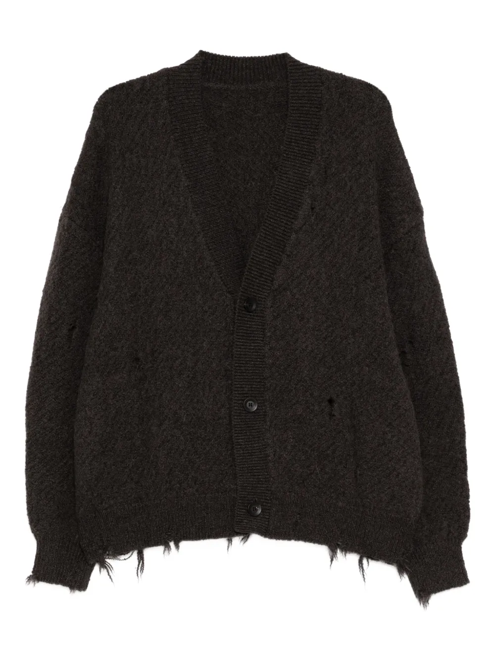 CROQUIS distressed cardigan | Grey | Image 1