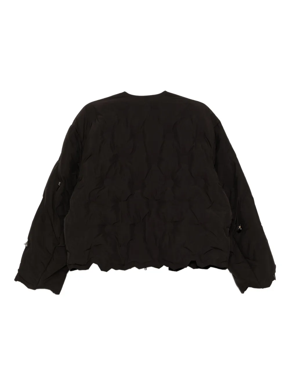 Jnby Sequin-embellished Puffer Jacket In Black