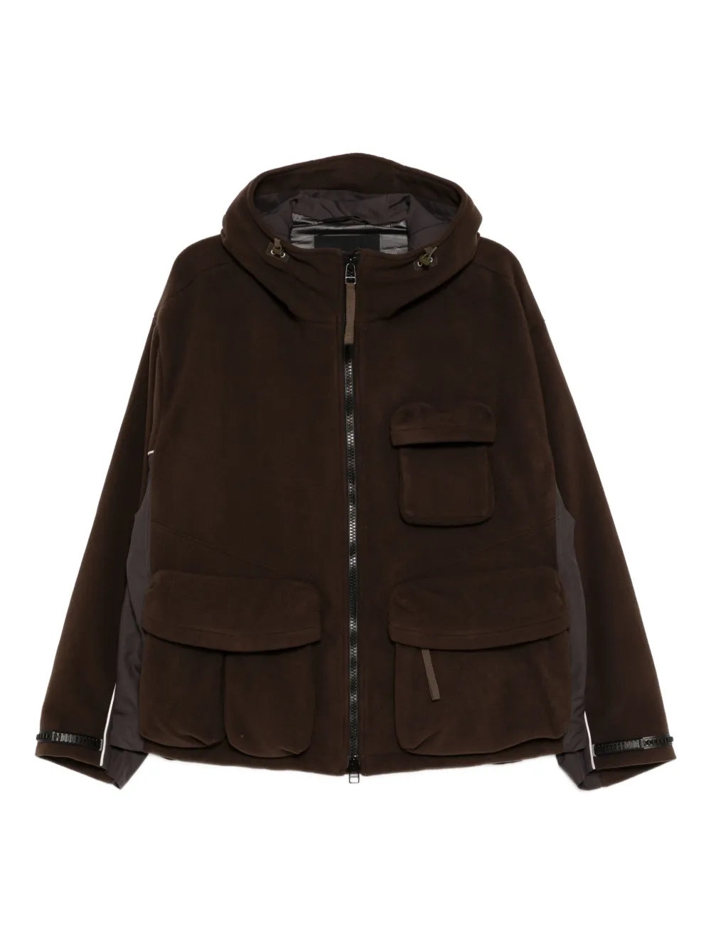 CROQUIS loose hooded jacket | Brown | Image 1