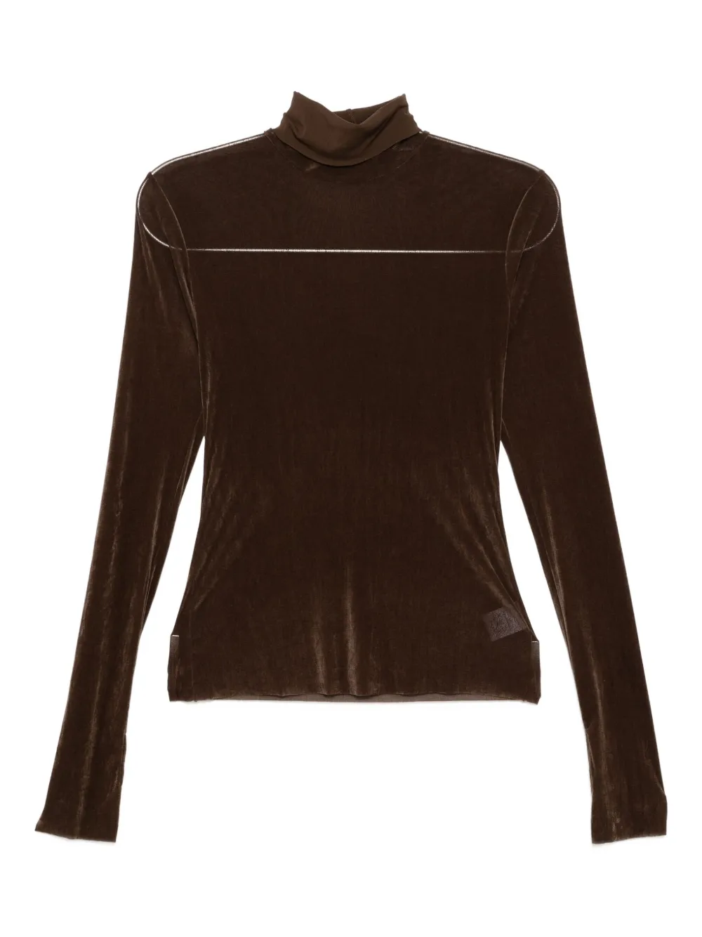 JNBY turtle-neck top | Brown | Image 1