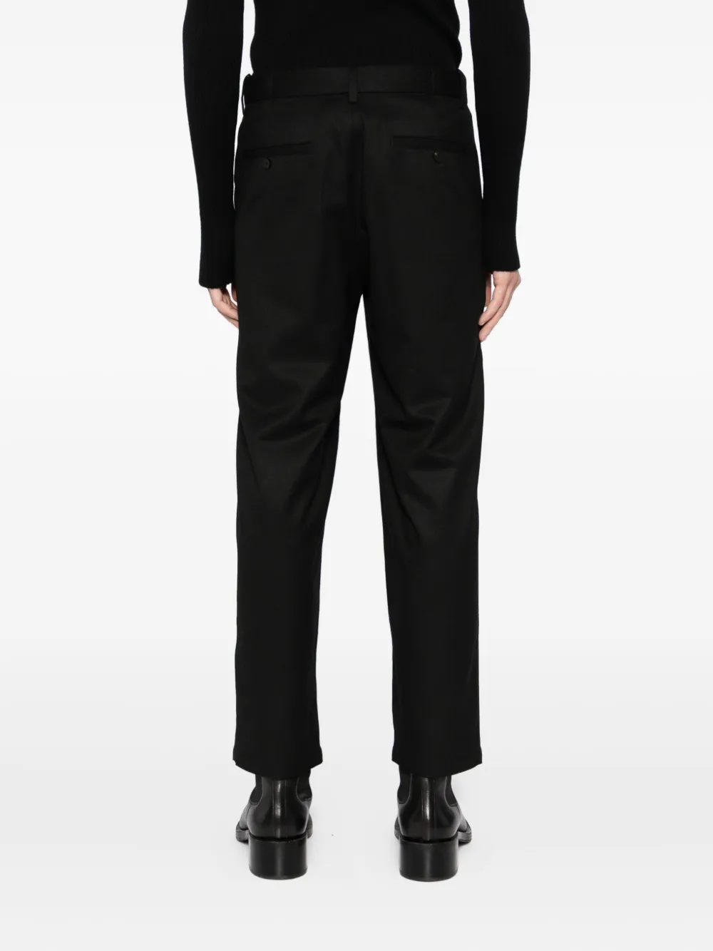 CROQUIS Straight plooibroek Zwart