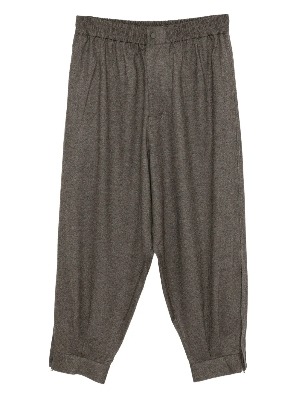 CROQUIS cropped tapered trousers | Brown | Image 1