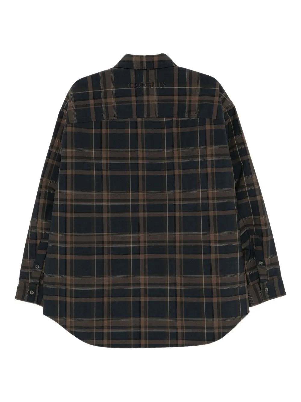 CROQUIS Geruit shirtjack Zwart