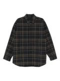CROQUIS plaid shirt jacket - Black