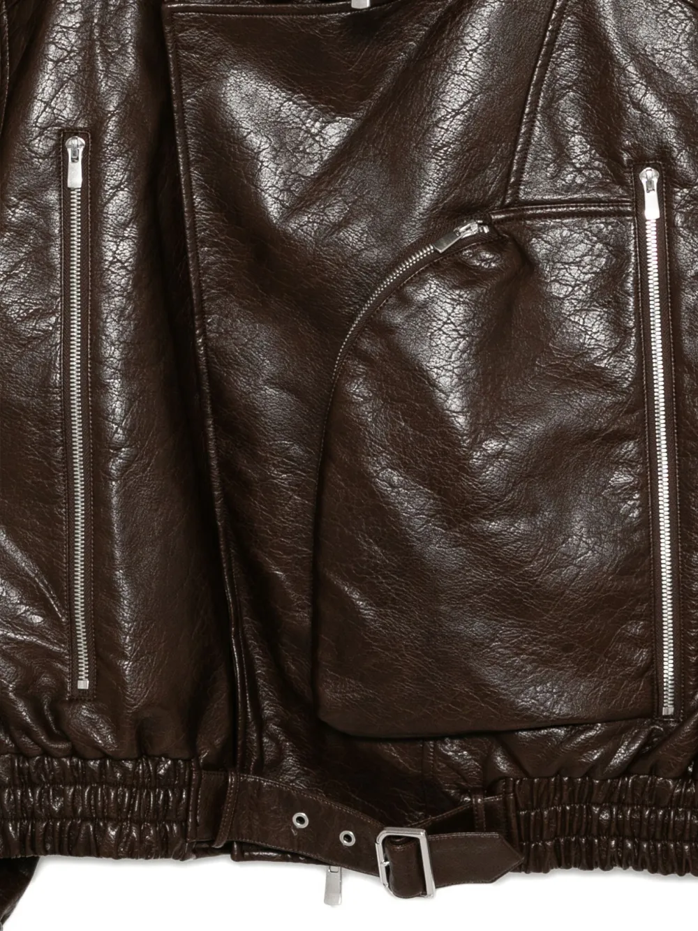 CROQUIS Bikerjack met kraag Bruin