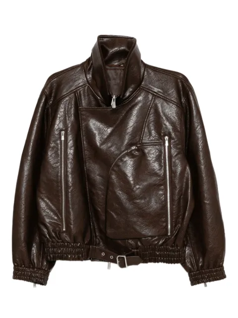 CROQUIS collared biker jacket
