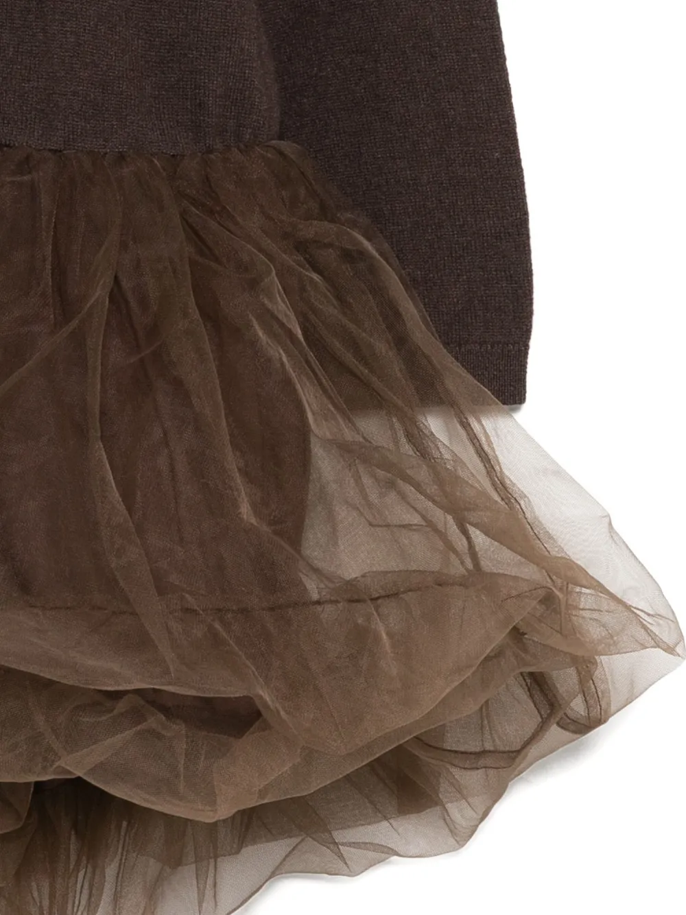 jnby by JNBY Gebreide wollen jurk Bruin