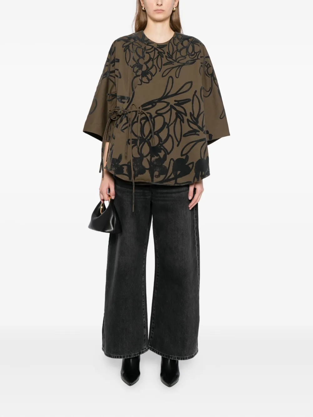 JNBY cotton plant Knotted jacket | Oversized Jackets | Image 2