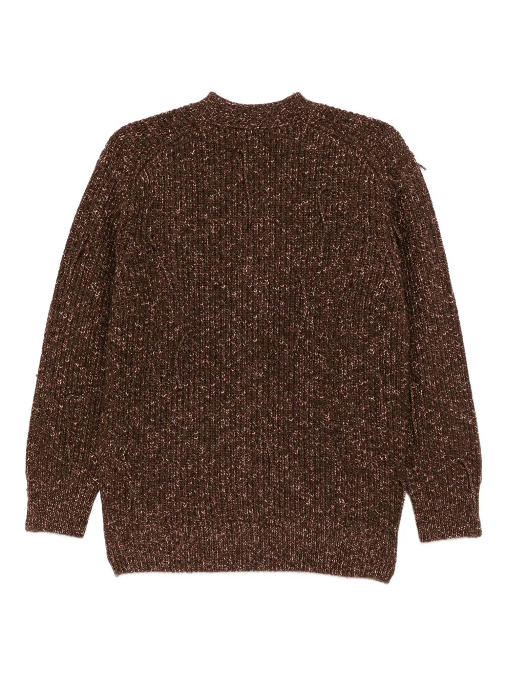 Jnby Loosed Mid-length Cardigan In Brown
