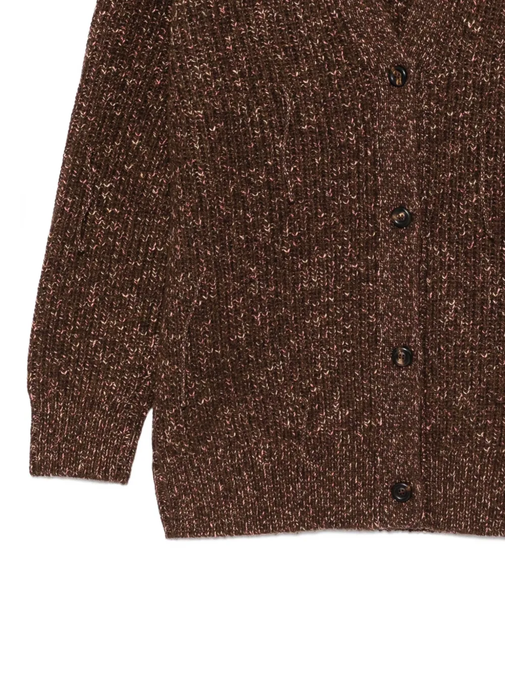 Jnby Loosed Mid-length Cardigan In Brown
