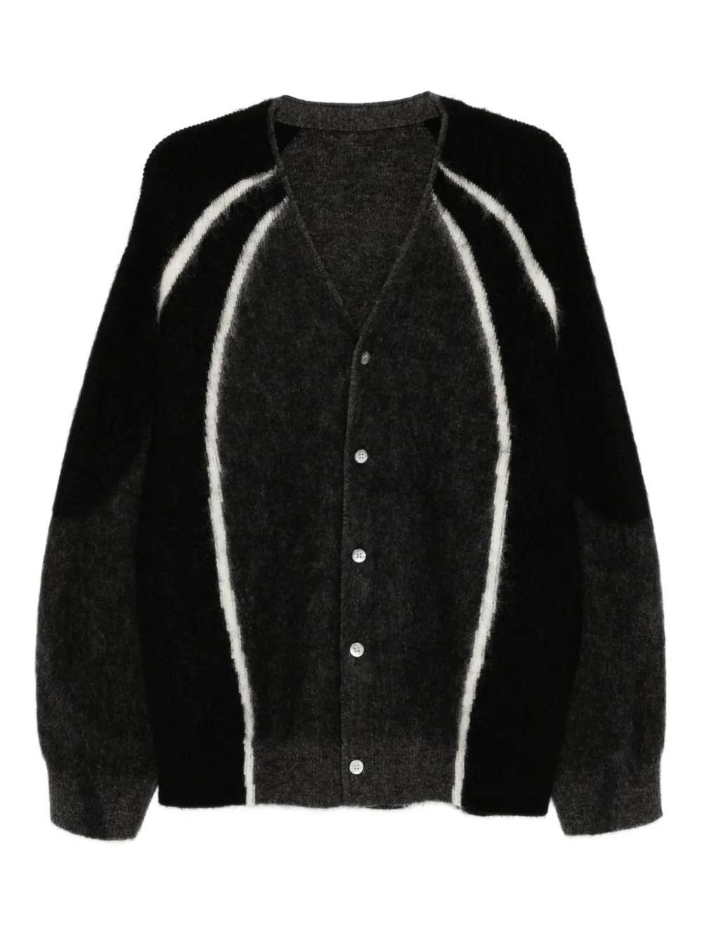 CROQUIS patterned cardigan | Black | Image 1