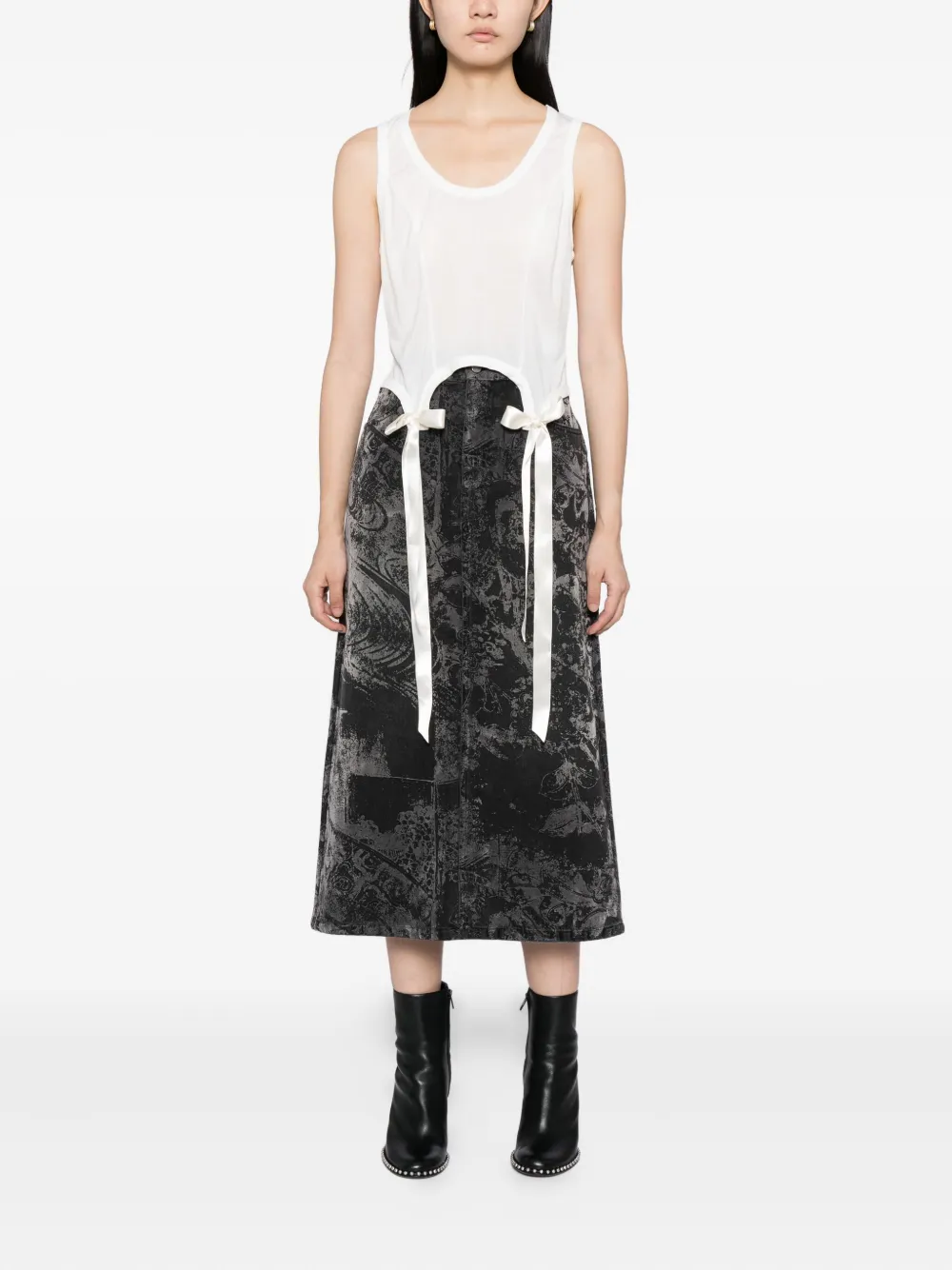 JNBY Midi-rok met print - Zwart