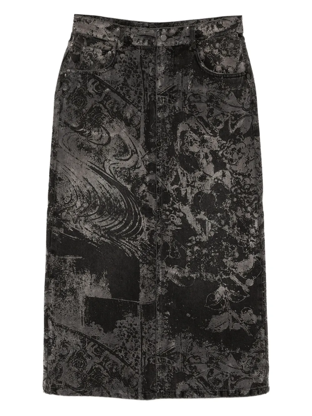 JNBY falda midi con estampado | negro | Image 1
