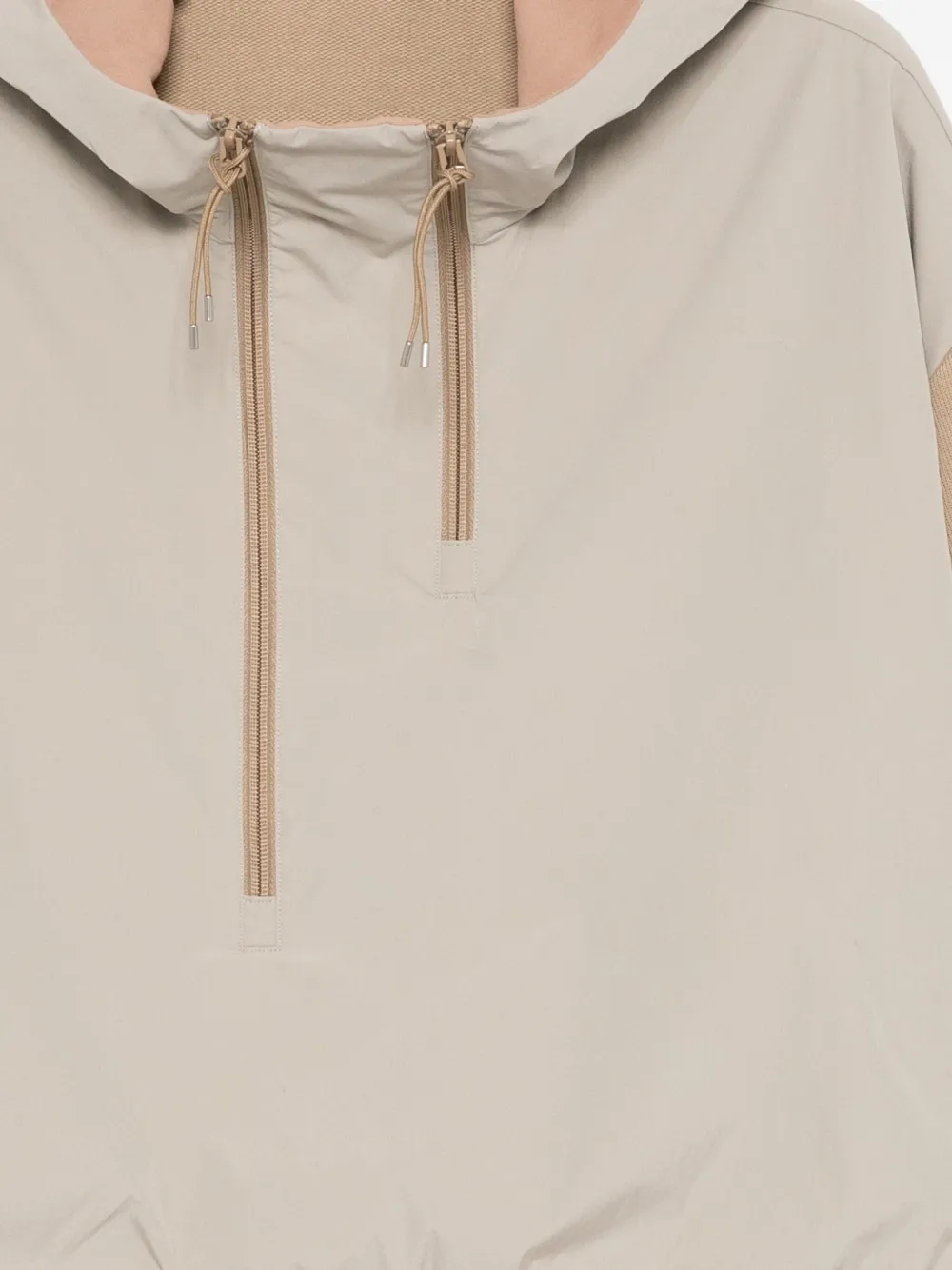 CROQUIS Hoodie met vlakken Beige