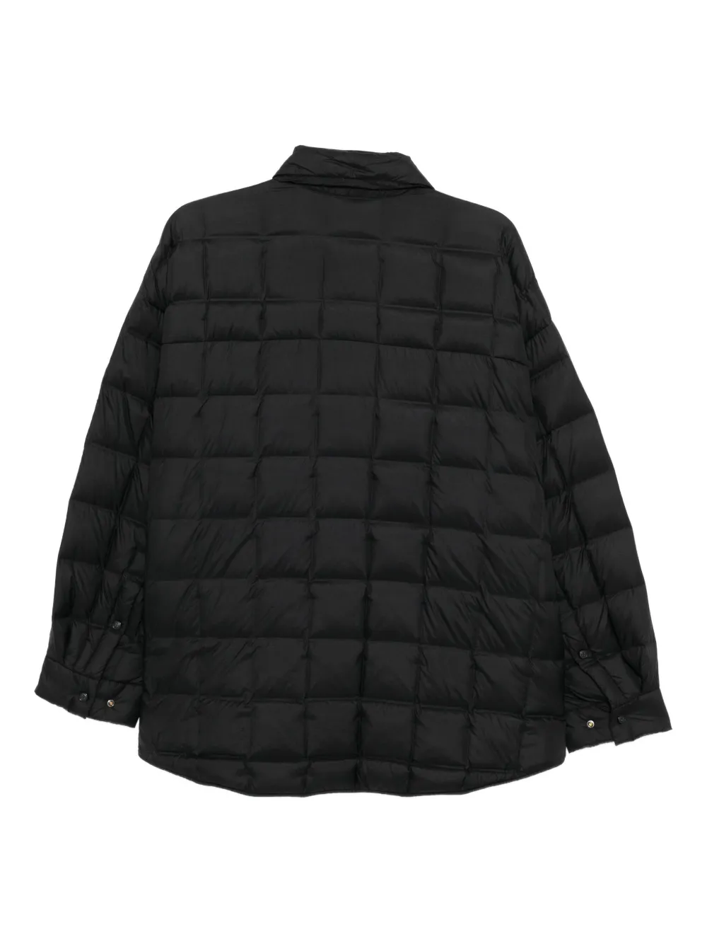 Jnby Oversized A-line Down Jacket In Black