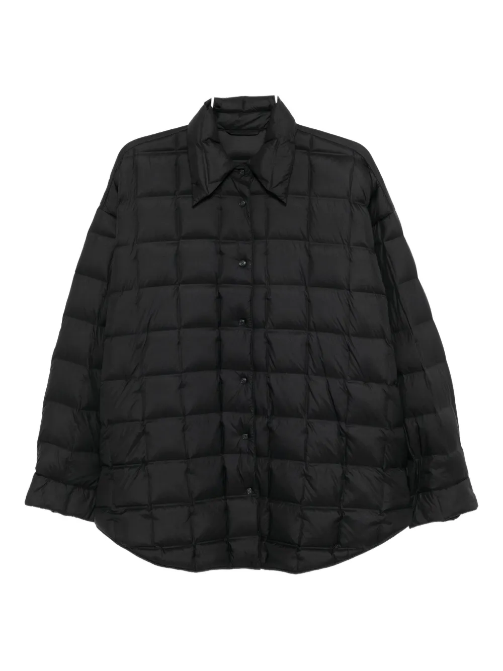 Jnby Oversized A-line Down Jacket In Black