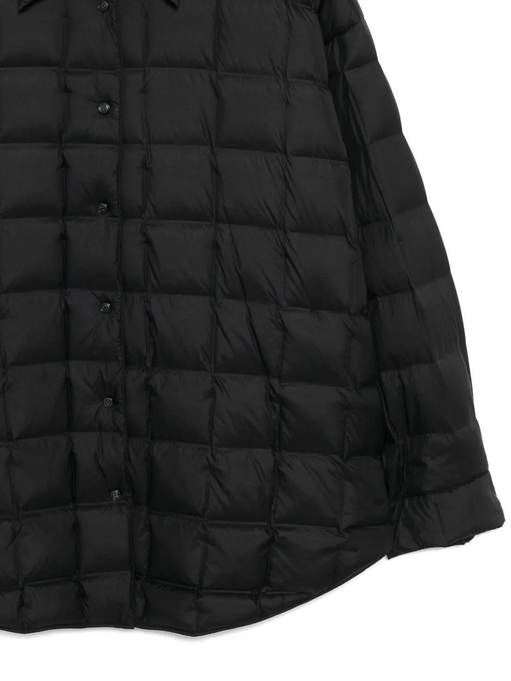 Jnby Oversized A-line Down Jacket In Black