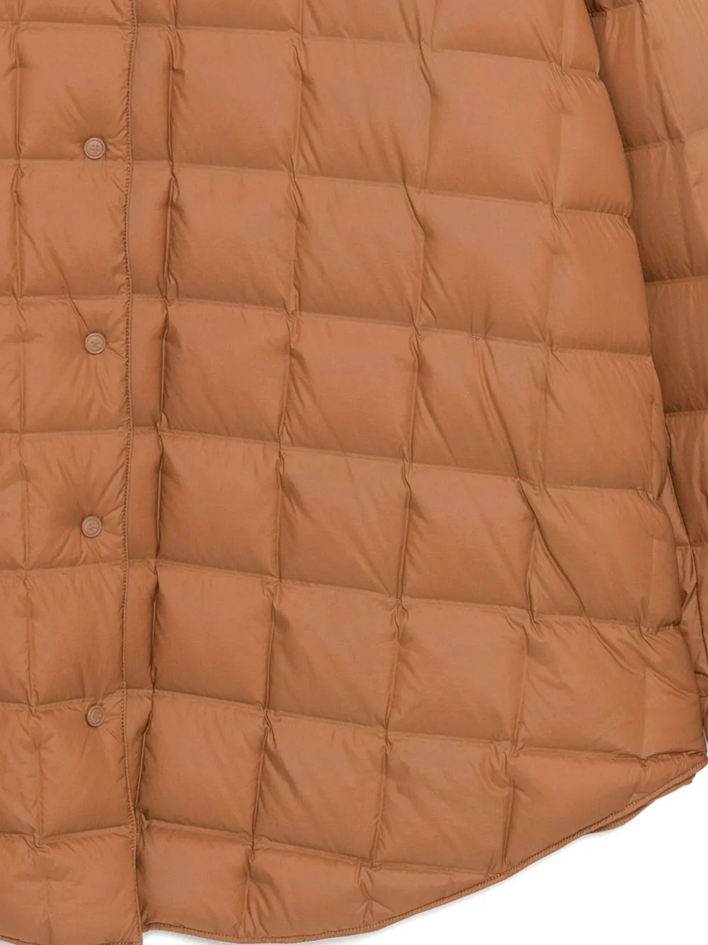 Jnby Oversized A-line Down Jacket In Brown