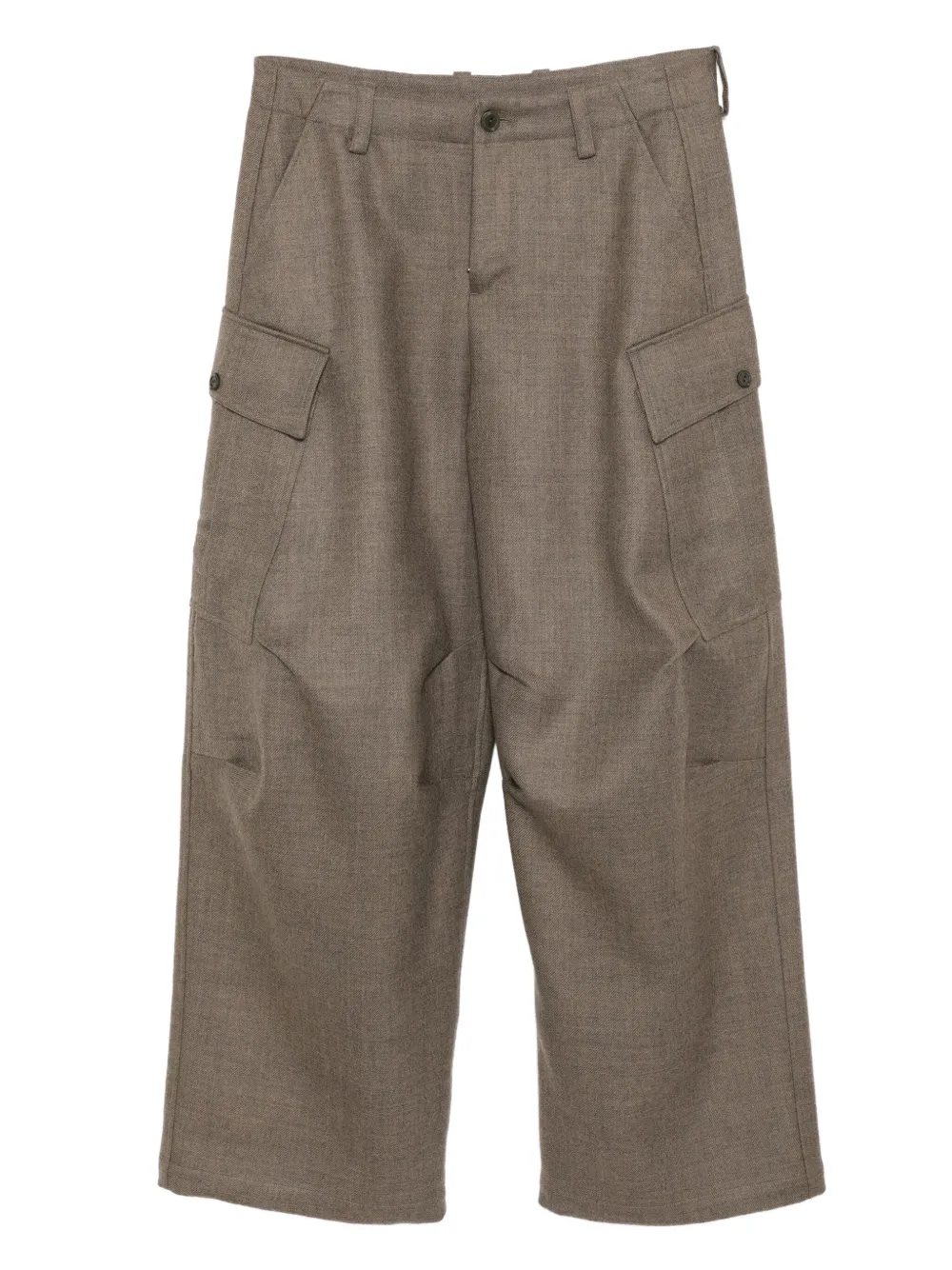 Jnby Wool Trousers In Brown