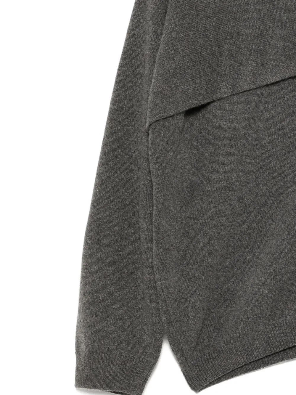 Jnby Double-layer Jumper In Gray