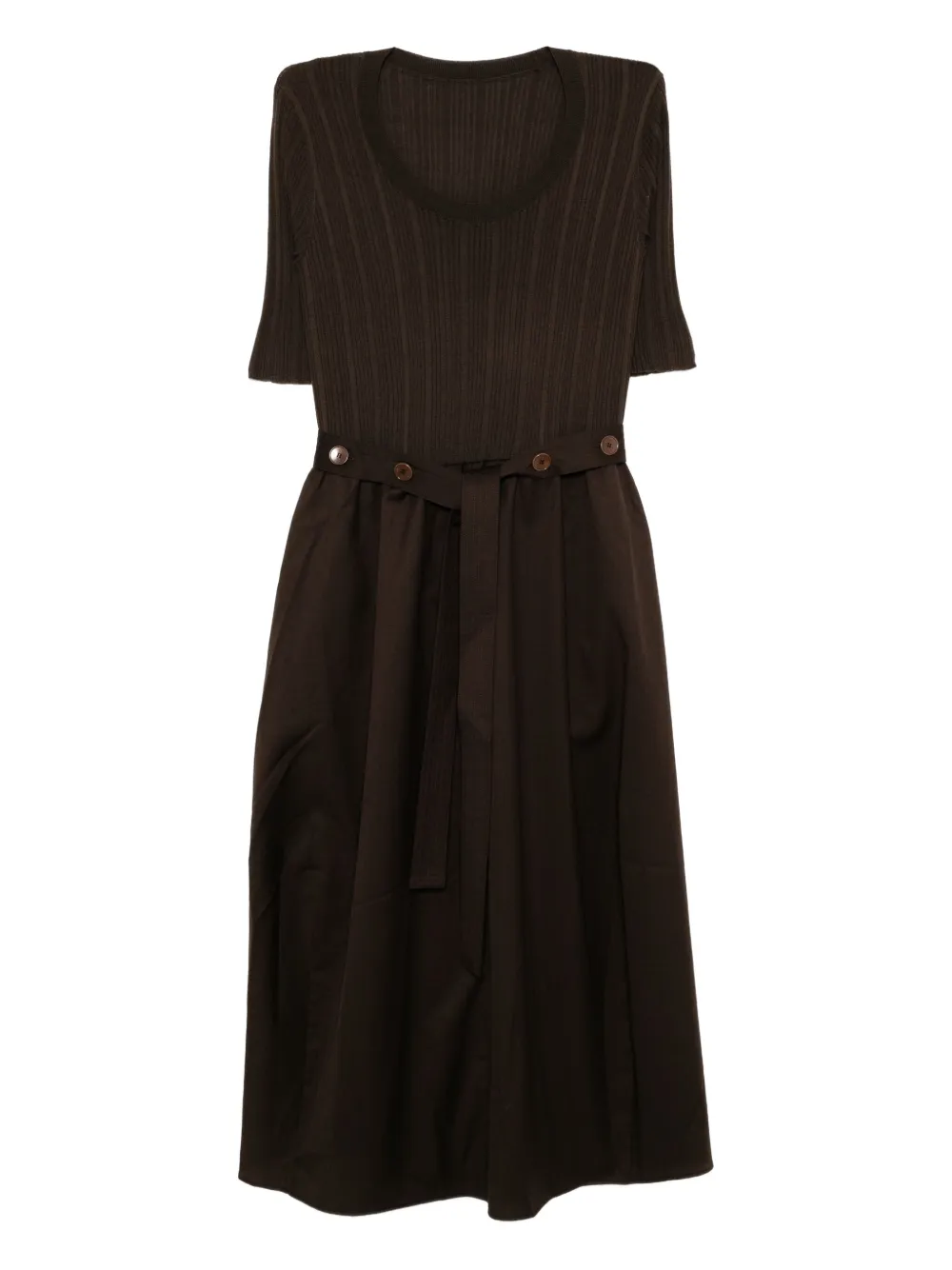 LESS panelled dress | Brown | Image 1