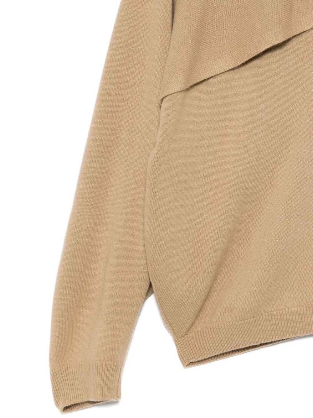 Jnby Double-layer Jumper In Neutral