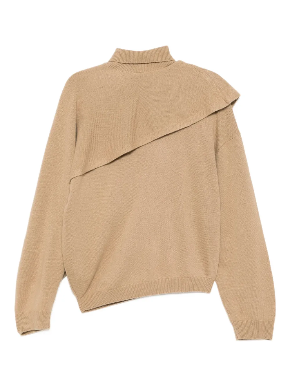 Jnby Double-layer Jumper In Neutral