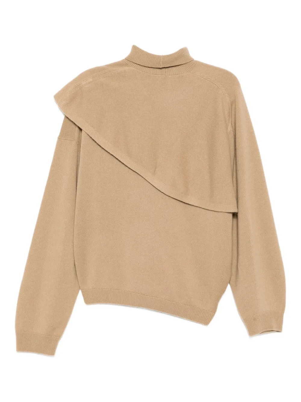 Jnby Double-layer Jumper In Neutral