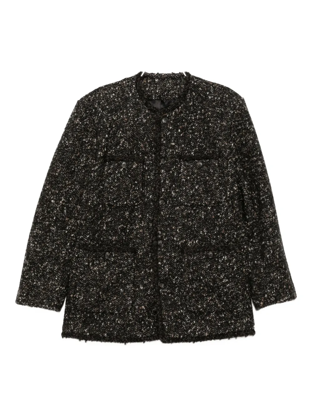 Jnby Crew-neck Jacket In Black