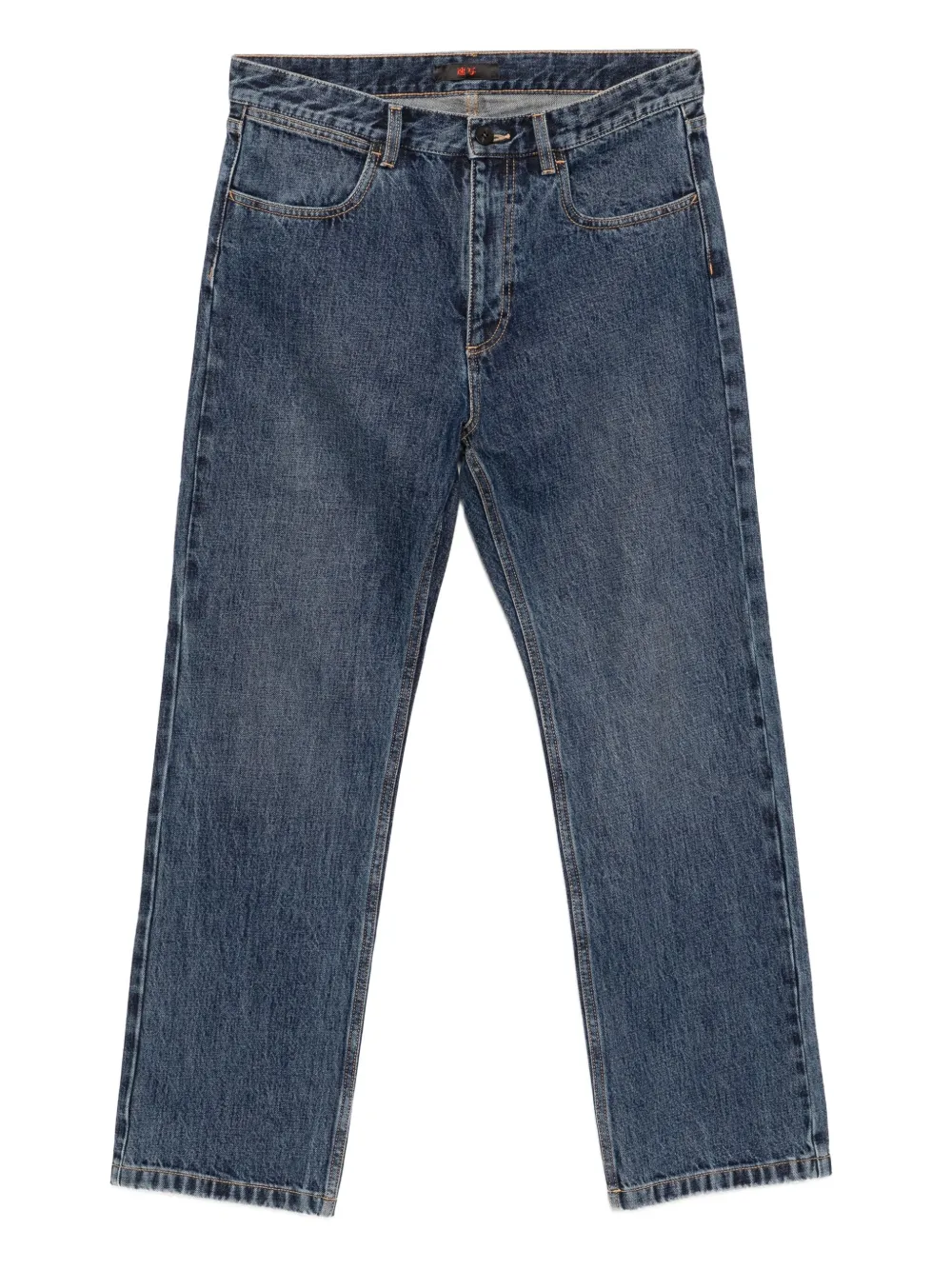 Croquis Cotton Straight Jeans In Blue